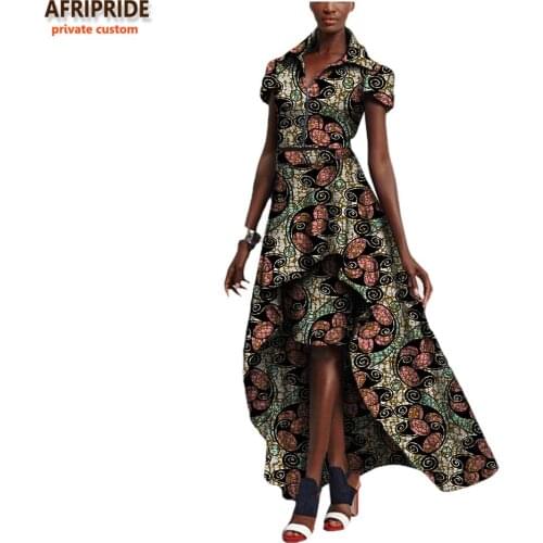African autumn women 3-pieces suit AFRIPRIDE short sleeve top+knee-length pencil skirt+ankle length out skirt suit A722651