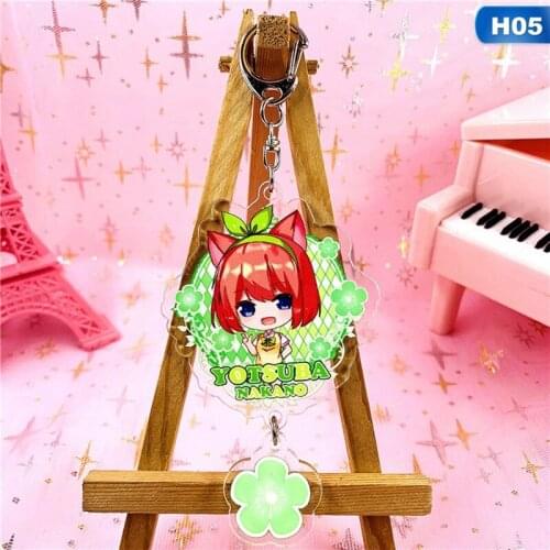 Anime Quintessential Quintuplets Acrylic Keychain Nakano Ichika Nino Miku Yotsuba Itsuki Cute Funny Cartoon Pendant Keyrings Toy