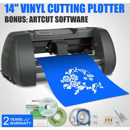 Automatic Vinyl Cutting Plotter 14 Inch 375MM cutter plotter USB Port 3 Blade Cutter