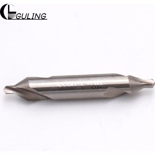 GULING hardened 60° center drill A type 1.0 1.5 2 2.5 3 4 5 6 full grinding spiral center high speed steel hss point hole drill