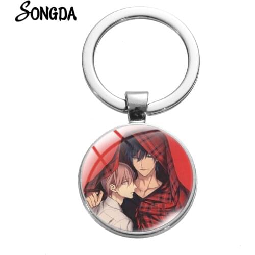 Old Xian19 Days Theme Art Picture Key Chains Anime Pendant Old Xian19 Days Cosplay Keyring Glass Cabochon Metal Keyholder