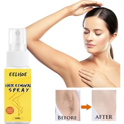 Women Hair Remover And Growth Inhibitor Facial Removal Cream Spray 30ML Quick Hair Removal And Gentle Long-lasting Hair Removal