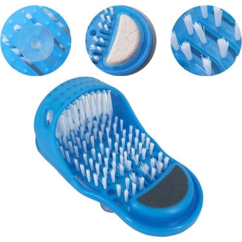Shower Foot Scrubber Massager Cleaner Spa Exfoliating Washer Wash Slipper Tools Bathroom Bath Foot Brushes Remove Dead Skin 1PC