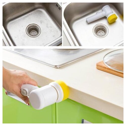 Electric Cleaning Brush for Bathroom Toile and Tub Brush Rags Kitchen Washing Brush Home Cleaning Tools