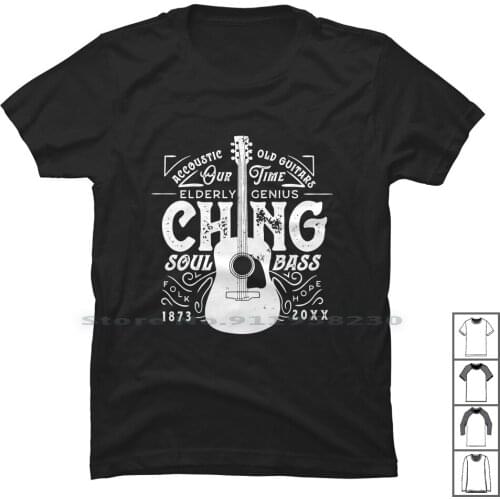 Accoustic Old Guitar T Shirt 100% Cotton Popular Singer Guitar Music Tage Logo Geek Band Old Hot Age Us