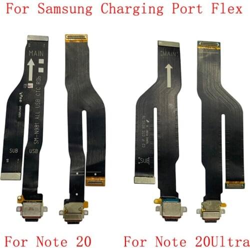 USB Charging Port Connector Flex Cable For Samsung Note 20 N980 N981 Note 20Ultra N985 N986 Charging Connector Replacement Parts