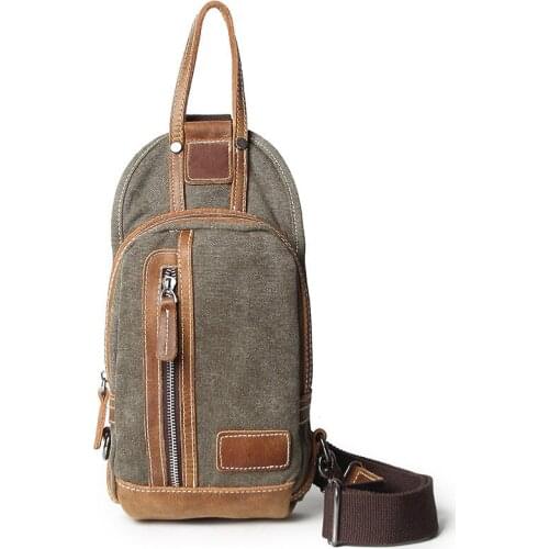 Canvas Single Shoulder Strap Back Chest Bag Pack Crossbody Bags for Women Sling Shoulder Bag Back Pack Spring Summer Travel