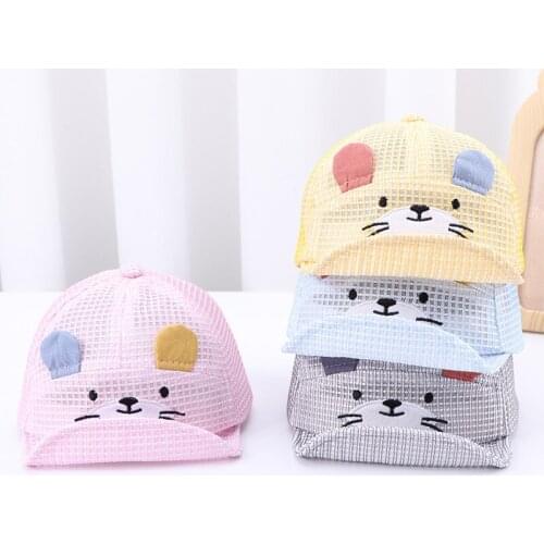 Cute Baby Boy Cap Embroidery Baby Baseball Cap Spring Summer Children Cotton Sun Hat Toddler Girl Outdoor Visor Hats