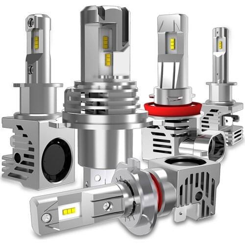 Mini 2pcs 10000Lm ZES H8 H11 Led 9005 9006 H7 H4 H4 H3 LED car headlight 6000K white Interference Anti-EMC auto Running headlamp