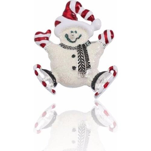 2020 New Christmas Brooch Pin Jewelry Hot Snowman Snowflake Sled Dog Bird Love Decoration Alloy Men And Women Brooch Accessories