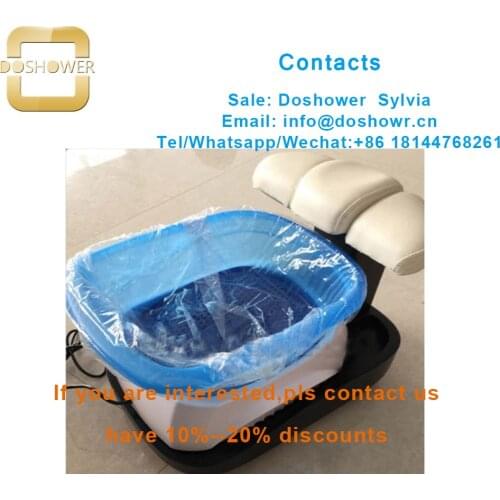 Disposable spa liner with liners for spa pedicure chair for disposable plastic bag