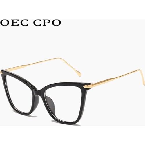 Simple Fashion Retro Cat Eye Clear Glasses Women Brand Man Blue-ray Optical Eyewear Frame nerd optical frames clear Glasses O332