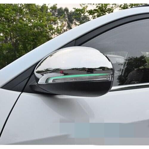 FIT FOR 16- HYUNDAI TUCSON CHROME SIDE MIRROR COVER TRIM MOLDING CAP OVERLAY