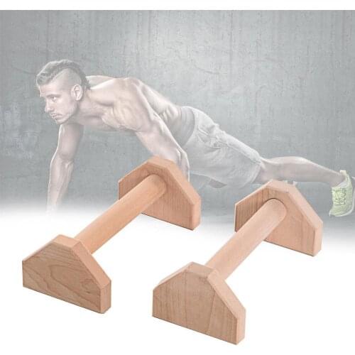 1 Pair Street Fitness Equipment Frame Anti-Slip Durable Muscle Exercise Stand Wooden Single Double Bars Calisthenics Handstand