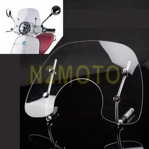 Clear Tinted Flyscreen Windscreen Windshield for VESPA PRIMAVERA 150 FLYSCREEN with Fitting Kit