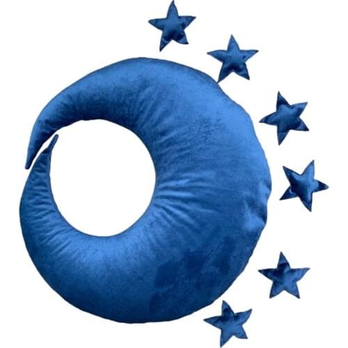 Baby Posing Moon Pillow Stars Set Newborn Photography Props Shooting Accessory 69HE