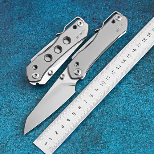 LiBing Tiger Symbol II Flipper Folding Knife M390 Blade Titanium Handle Pocket Camping Outdoor Survival EDC Tools