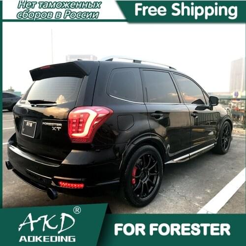 For Car Subaru Forester 2013-2016 Tail Lamp Led Fog Lights DRL Day Running Light Tuning Car Accessories Forester Tail Lights