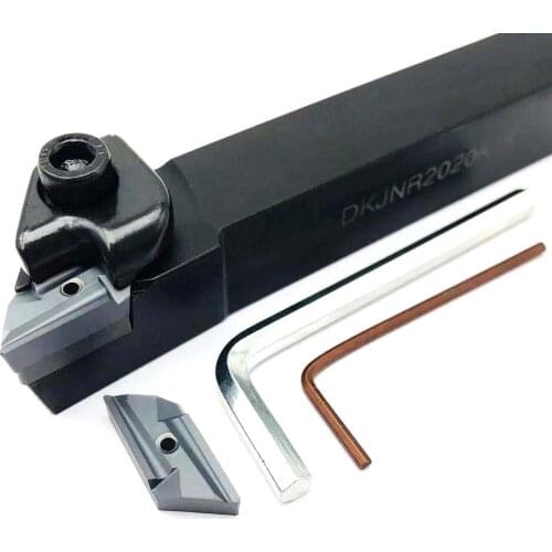 10PCS KNUX160405R turning insert + DKJNR2020K16 DKJNR2525M16 93 degree external tool holder cutting tool set