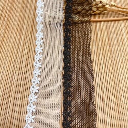 2.9cm High Quality Small Flower Cotton Embroidered Lace Sewing Furnishing Garment Accessories DIY Handmade Craft Materials