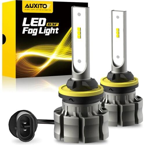 AUXITO 2Pcs H27W/1 880 Led Bulbs Fog Lights for Cars LED Fog Driving Lamp CSP Chips Car Light Sourse 6500K White H27W1 H27 LED