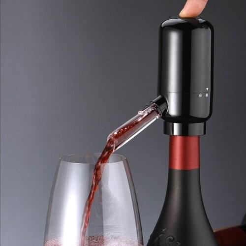 Household portable electric wine pouring device, intelligent wine decanter, automatic wine pouring device, wine tools