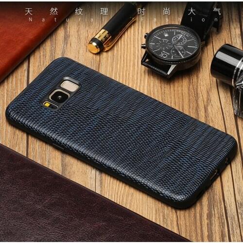 Genuine leather Phone case For Samsung S10 S8 S9 Plus csae Lizard skin texture cover For Note 10 9 A70 A7 A8 J3 J5 J7 2017 cases