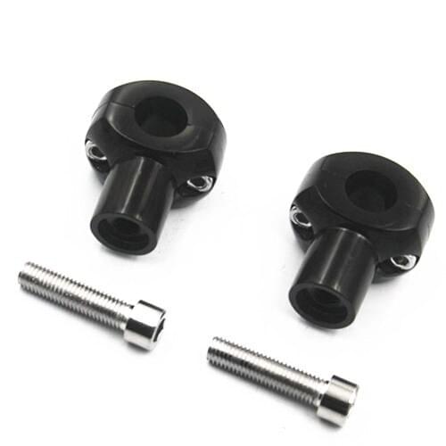 Black Universal 7/8" 22mm HandleBar Risers For Honda Kawasaki Suzuki Yamaha BWM Chopper Touring Crusiers Dirt bike Motorcycle