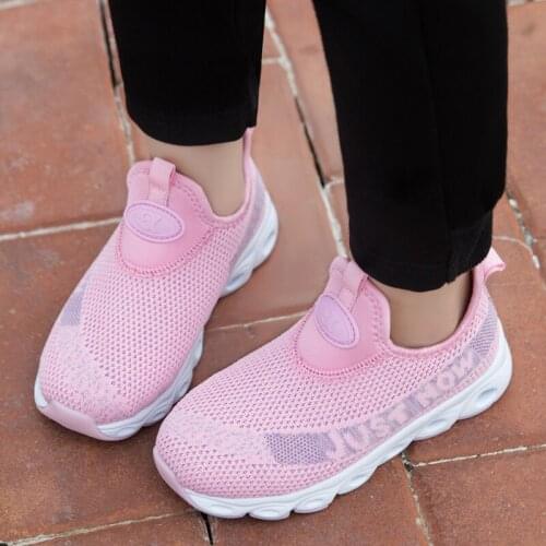 2020 Summer Rainbow Kids sport Shoes For Girls Sneakers Students Breathable Mesh Children Shoes Girls Sneakers Light Shoes B