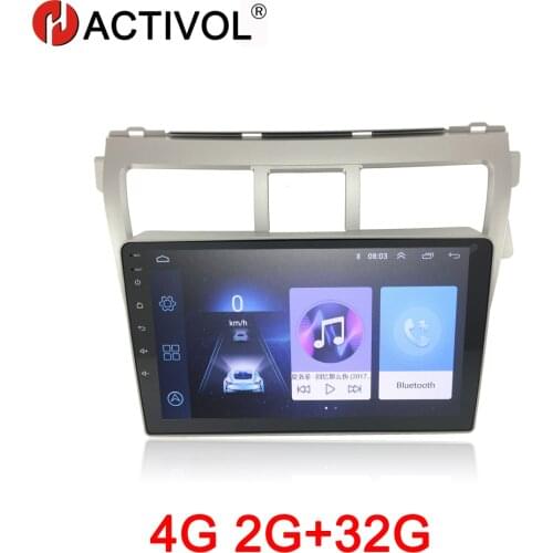 HACTIVOL 2G+32G Android 8.1 Car Radio for Toyota Vios 2009-2013 car dvd player gps navigation car accessory 4G multimedia player