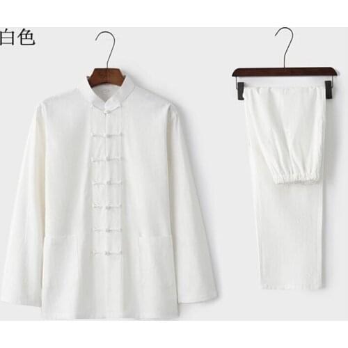 9colors Summer men cotton&linen tang suit kung fu wushu tai chi uniforms wing chun clothing sets black/blue