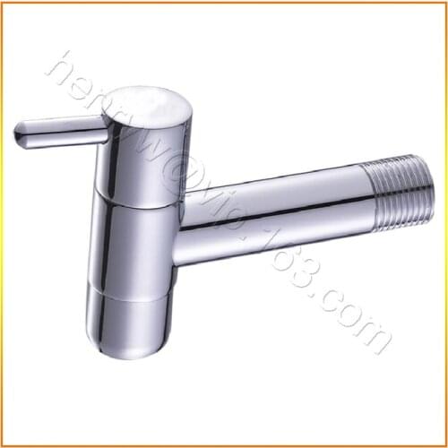 L15276 - Luxury Wall Mounted Chrome Color Longer and Short 2 Size of Brass Bib Tap