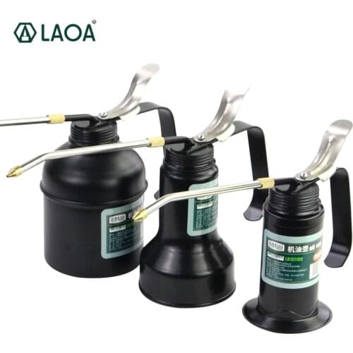 LAOA HVLP Oiler 180cc/300cc/500cc Machine Oiler Pump High Pressure Long Beak Oil Can Pot Hand Tools for Lubricating Airbrush