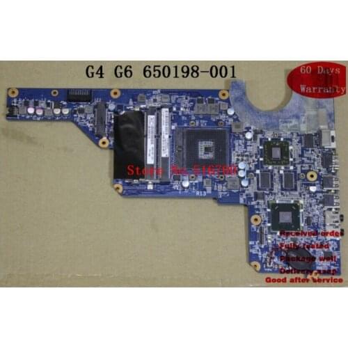 Placa Motherboard 650198-001 For HP G4 G6 G7 DA0R13MB6E0 HD 6470M Tested OK