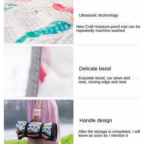Outdoor Beach Garden Camping Picnic Mat Folding Blanket Waterproof 140x170cm