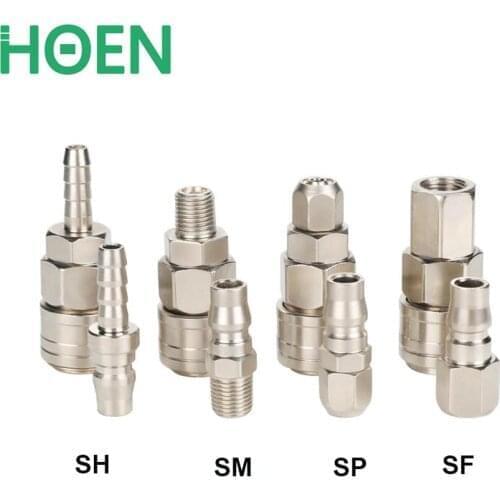Pneumatic fitting C type Quick connector High Pressure Coupling SP SF SH SM PP PF PH PM 20 30 40 inch Thread