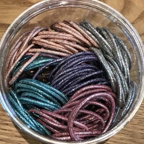 100PCS Sequins Elastic Hair Bands Rubber Ropes Colorful Shining Head Wear Women Girls Hair Accessories Without Box Kids Gifts