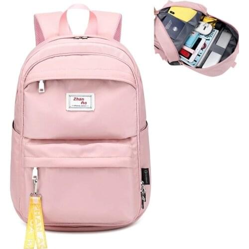 Double Shoulder Backpack for Female High School Students Schoolbag Campus Backpack Leisure Travel Bag 2021