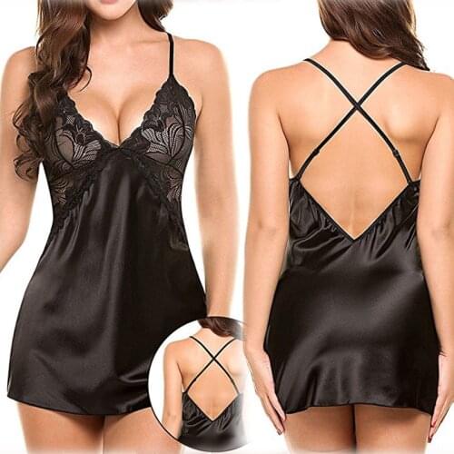 SERENDEE Women's Satin Nightgowns