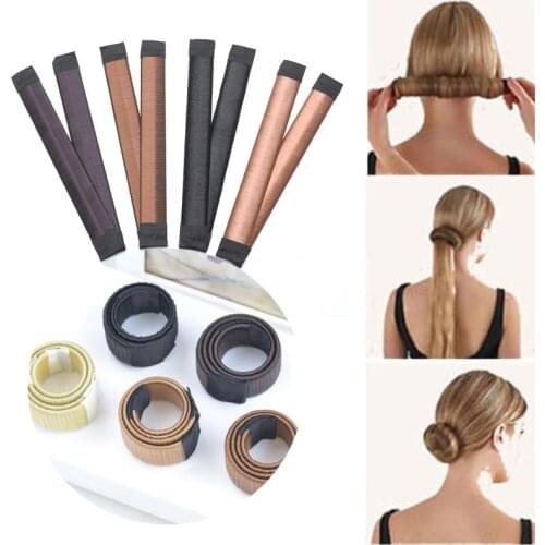 Synthetic Wig Donut Headband Women Hair Accessories Girl Magic Hair Bun Maker Bud Hair Band French Dish Twist DIY Hairsty