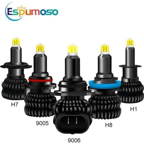 Super Bright V9 6 Side Led Headlamp 360 Chip H1 H3 H4 H7 H11 H13 100W High Low Beam Car Part Bulb