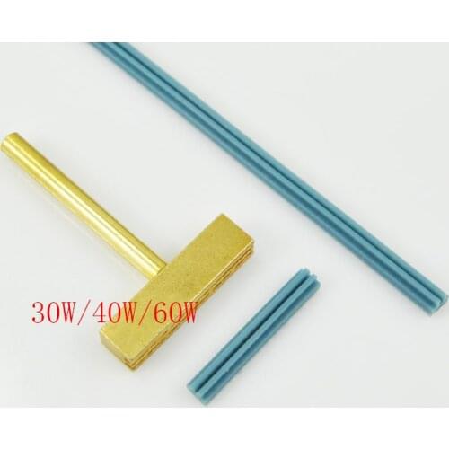 30W/40W/60W Welding Copper T Solder Iron Tip 24cm Rubber Strip Cable HOT Press for LCD Screen Pixel Flex Cable Repair ACF