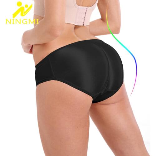 NINGMI M-4XL Booty Hip Enhancers Butt Lifter Body Shapers Women Waist Trainer Sexy Big Ass Briefs Push Up Bottom Control Panties