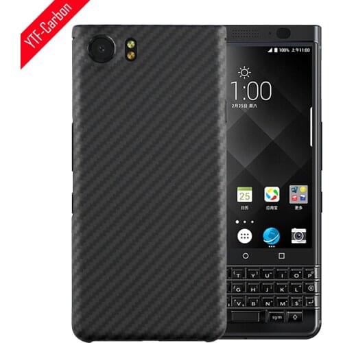 YTF-carbon Real carbon fiber cases For Blackberry Keyone case Aramid fiber Ultra Thin Black Keyone matte Protective Phone shell