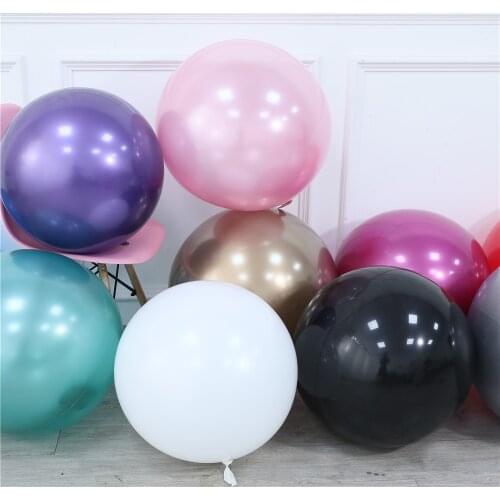1pc18/22/32inch Gold Silver Glossy Chrome Bubble Balloon Wedding Birthday Party Decoration Metallic Balloons Helium Supplies