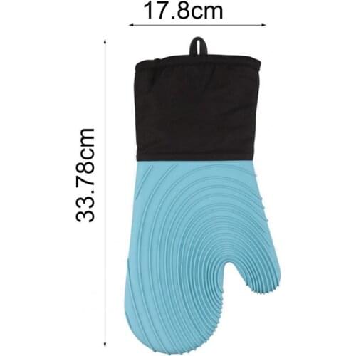 1Pc Glove Food Grade Good Insulation Performance Silicone Flexible Grilling Gloves for Home
