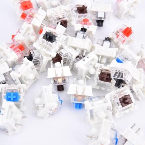 10pcs mechanical keyboard key switch for CIY Sockets SMD 3pin Thin pins