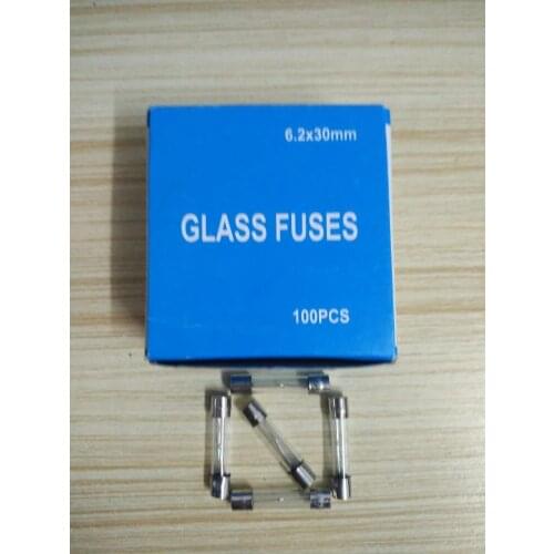100pcs 6*30mm T1A 250V slow blow Glass fuse 6*30 T1A 250V New and original Free shipping