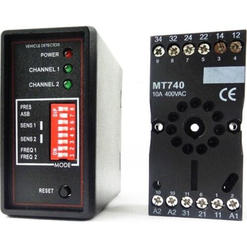 AC220v dual-channel ground sense PC232 ground sensor traffic induction loop vehicle detector signal control vehicle loop detecto