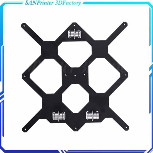 Cloned Original Prusa i3 MK3 3D Printer Aluminum Y Carriage With 3pcs nylon clips Holding LM8UU For Prusa i3 3D Printer Parts